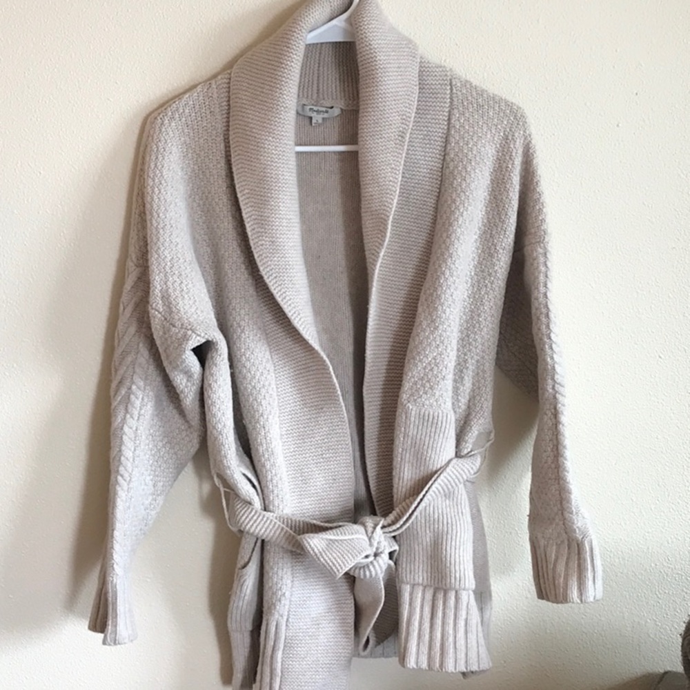 Shawl collar wrap cardigan